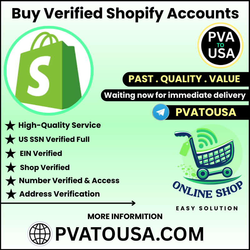 Buy Verified Shopify Accounts